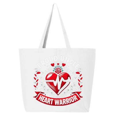 Proud Uncle Of Heart Warrior Chd Awareness Congenital Defect 25L Jumbo Tote