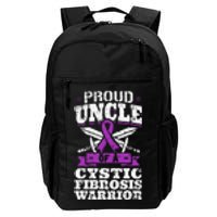 Proud Uncle Of A Cystic Fibrosis Warrior Awareness Ribbon Daily Commute Backpack