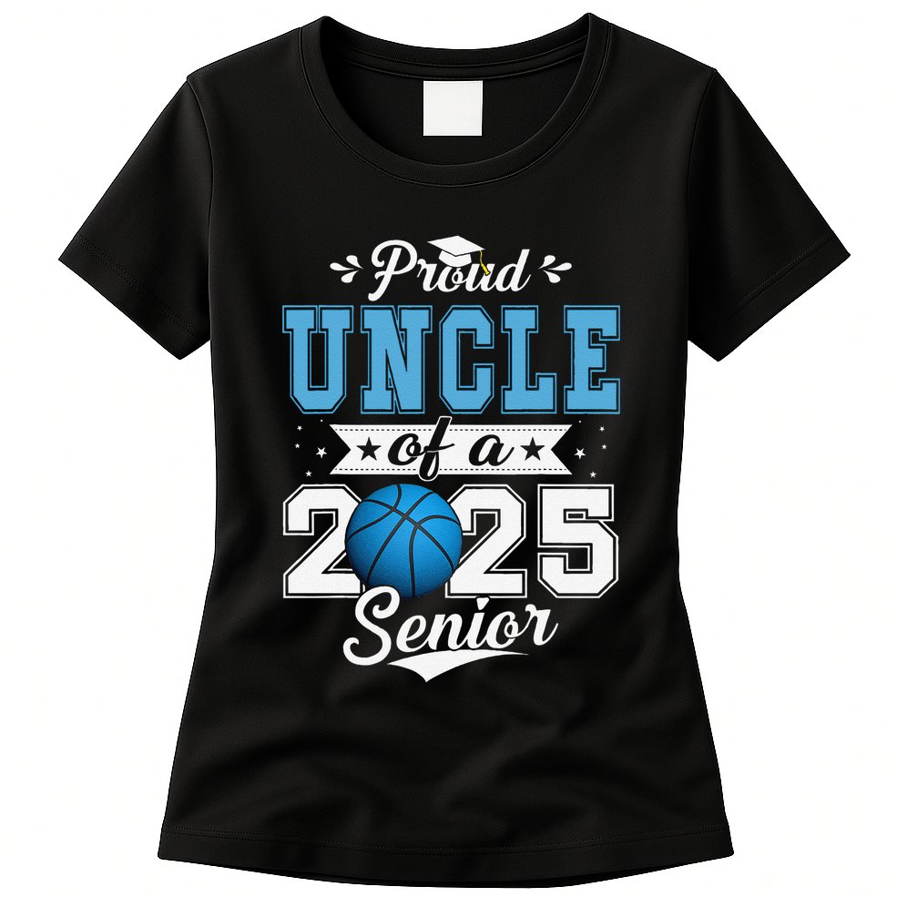 Proud Uncle Of A 2025 Senior Graduate Basketball Womens T-Shirt
