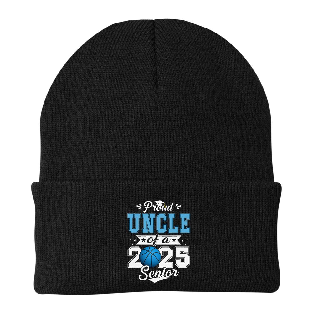 Proud Uncle Of A 2025 Senior Graduate Basketball Gift Beanie