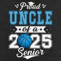 Proud Uncle Of A 2025 Senior Graduate Basketball Gift Beanie