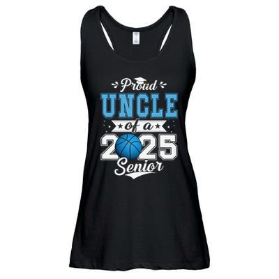 Proud Uncle Of A 2025 Senior Graduate Basketball Gift Ladies Essential Flowy Tank