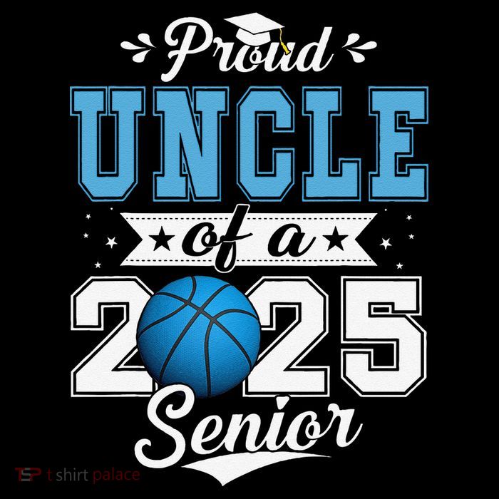 Proud Uncle Of A 2025 Senior Graduate Basketball Gift Premium T-Shirt