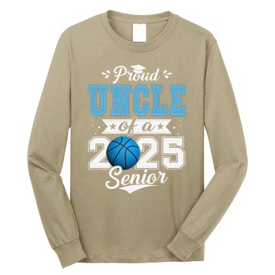 Proud Uncle Of A 2025 Senior Graduate Basketball Gift Long Sleeve Shirt