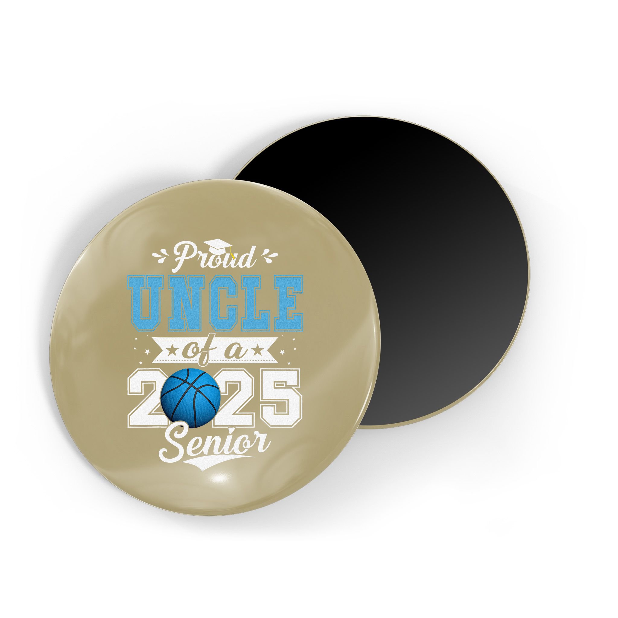 Proud Uncle Of A 2025 Senior Graduate Basketball Gift Magnet