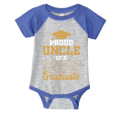 Proud Uncle Of A Class 2025 Graduate Funny Uncle Senior 2025 Gift Infant Baby Jersey Bodysuit
