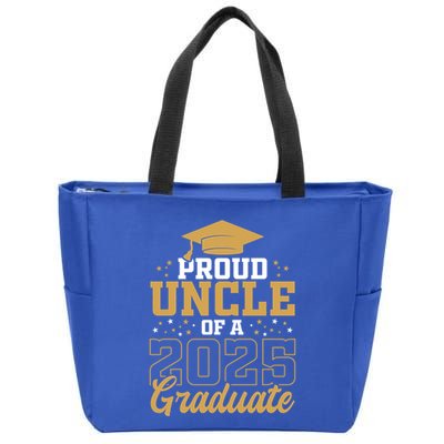 Proud Uncle Of A Class 2025 Graduate Funny Uncle Senior 2025 Gift Zip Tote Bag