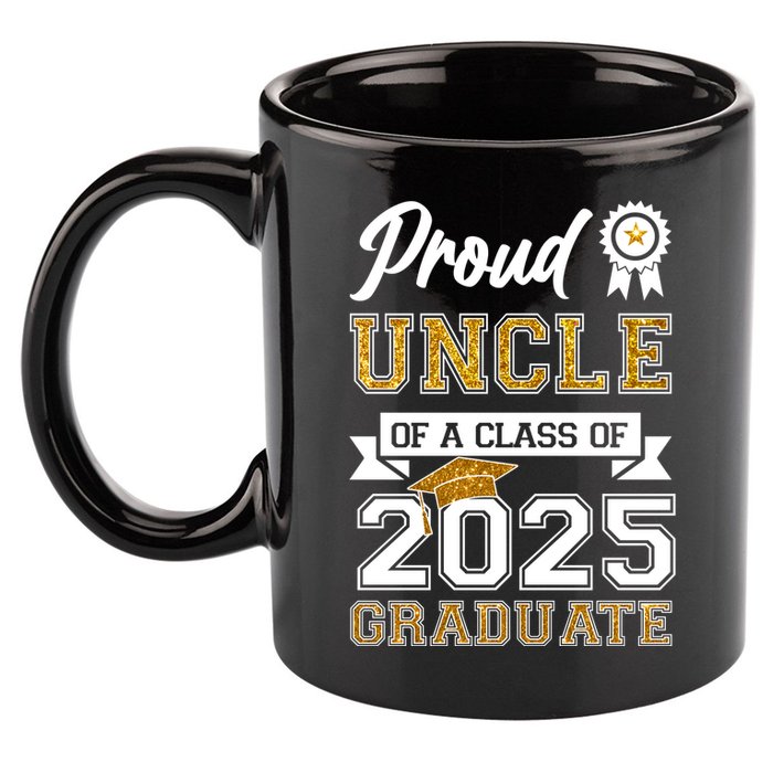 Proud Uncle Of A Class Of 2025 Graduate 11oz C Handle Ceramic Mug