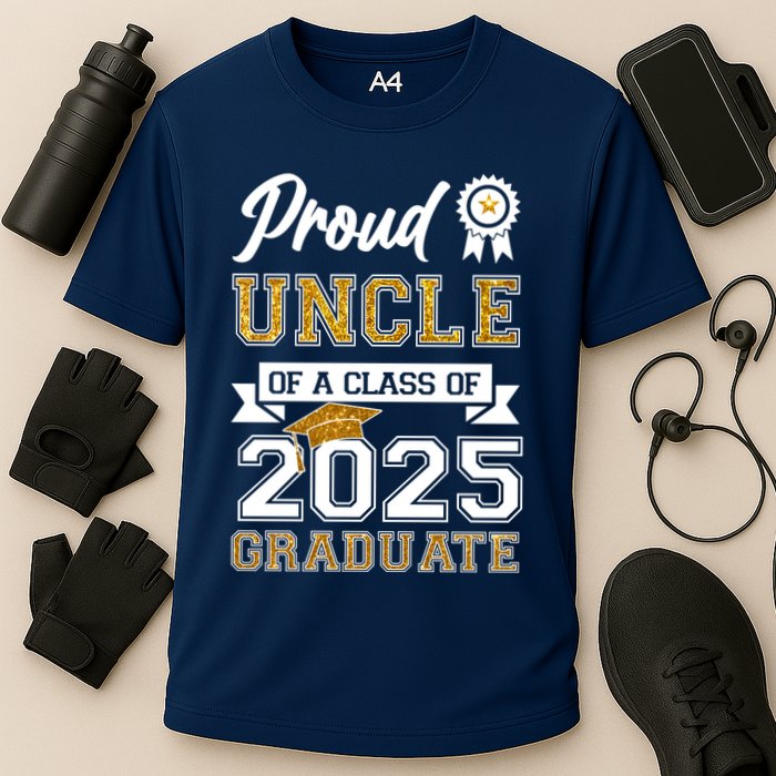 Proud Uncle Of A Class Of 2025 Graduate Cooling Performance Crew T-Shirt