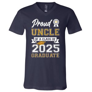 Proud Uncle Of A Class Of 2025 Graduate V-Neck T-Shirt