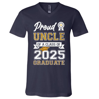 Proud Uncle Of A Class Of 2025 Graduate V-Neck T-Shirt