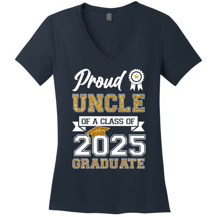 Proud Uncle Of A Class Of 2025 Graduate Women's V-Neck T-Shirt