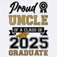 Proud Uncle Of A Class Of 2025 Graduate Garment-Dyed Sweatshirt