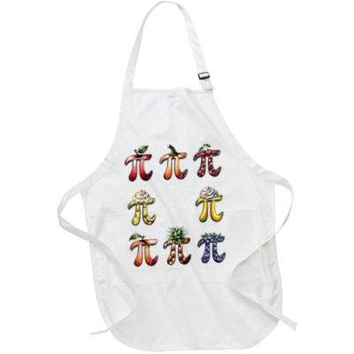 Pi U Pi Day 3.14 Fruit Pie U Teachers Math Lover Full-Length Apron With Pockets