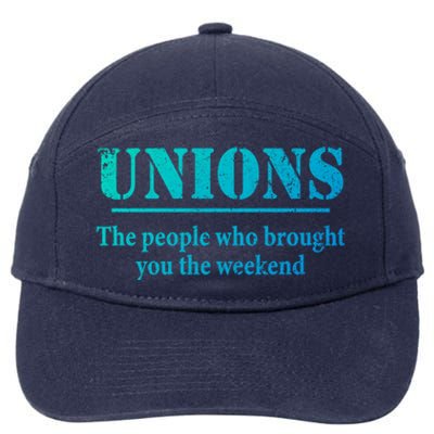 Pro Union Pride Funny Gift 7-Panel Snapback Hat