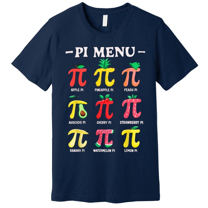 Pie U Pi Day Pi 3.14 Math Teacher PI Symbol Pie Pun Premium T-Shirt