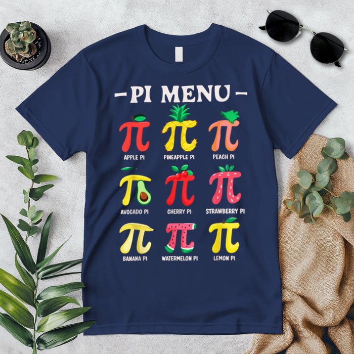 Pie U Pi Day Pi 3.14 Math Teacher PI Symbol Pie Pun Premium T-Shirt