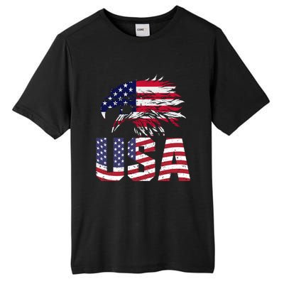 Patriotic USA Tall Fusion ChromaSoft Performance T-Shirt