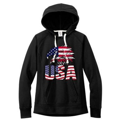 Patriotic USA Women's Fleece Hoodie