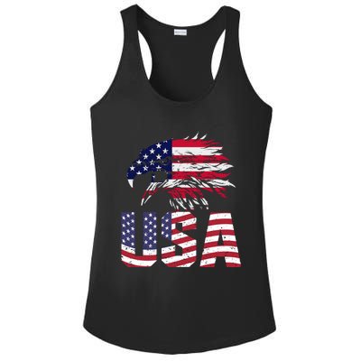 Patriotic USA Ladies PosiCharge Competitor Racerback Tank