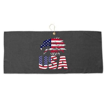 Patriotic USA Large Microfiber Waffle Golf Towel