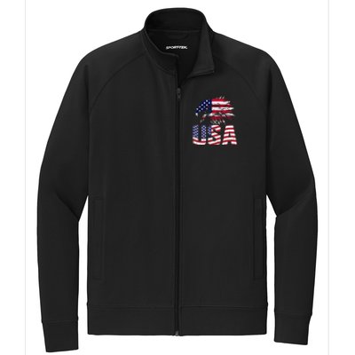 Patriotic USA Stretch Full-Zip Cadet Jacket