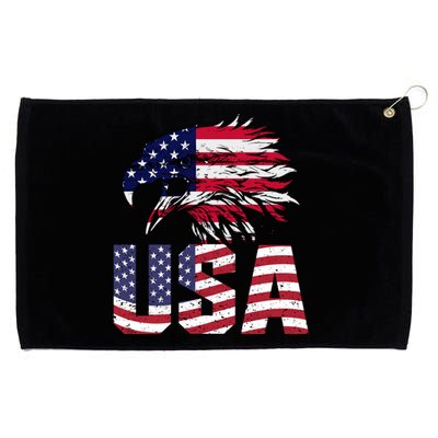 Patriotic USA Grommeted Golf Towel