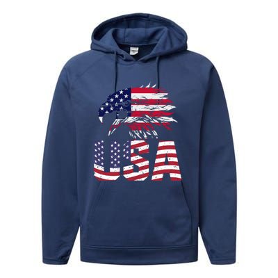 Patriotic USA Performance Fleece Hoodie