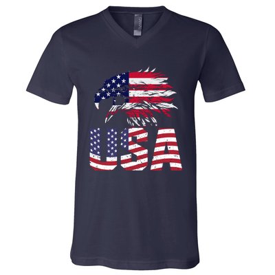 Patriotic USA V-Neck T-Shirt