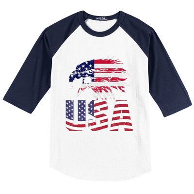 Patriotic USA Baseball Sleeve Shirt