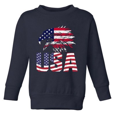 Patriotic USA Toddler Sweatshirt