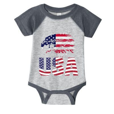 Patriotic USA Infant Baby Jersey Bodysuit