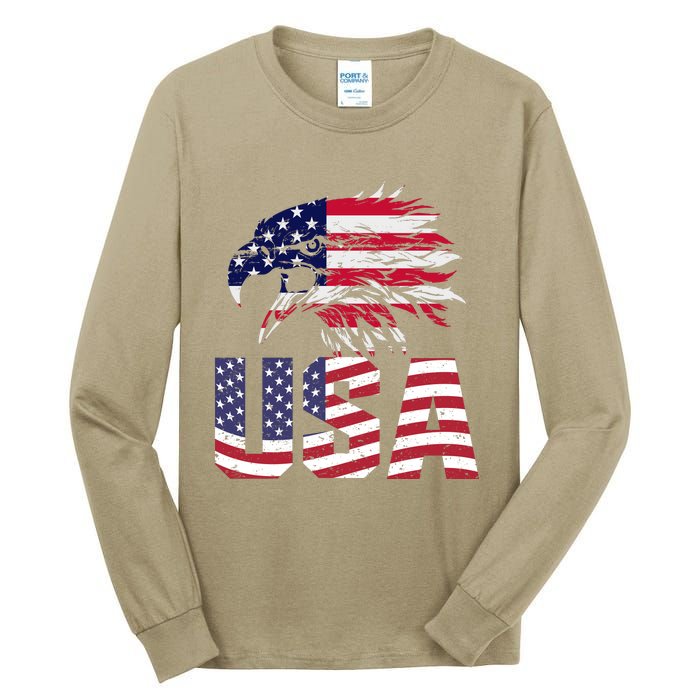 Patriotic USA Tall Long Sleeve T-Shirt