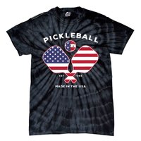 Pickleball USA Patriotic American Flag Est 1965 Gift Tie-Dye T-Shirt