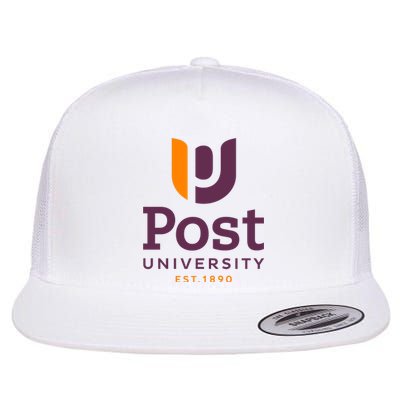 Post University Flat Bill Trucker Hat