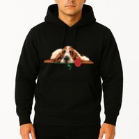 Puppy Love Red Rose Hoodie