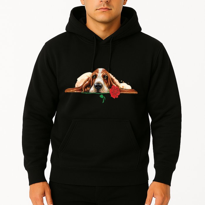Puppy Love Red Rose Hoodie