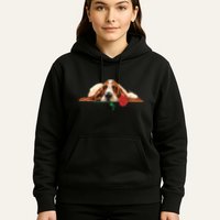 Puppy Love Red Rose Hoodie