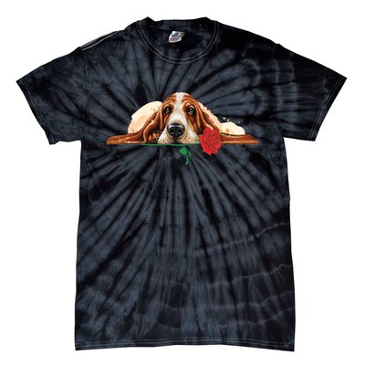 Puppy Love Red Rose Tie-Dye T-Shirt