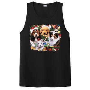 Puppy Surprise Christmas Scene PosiCharge Competitor Tank