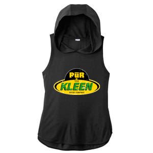 Pur & Kleen Water Company Logo Ladies PosiCharge Tri-Blend Wicking Draft Hoodie Tank