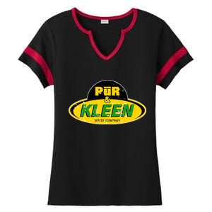 Pur & Kleen Water Company Logo Ladies Halftime Notch Neck Tee