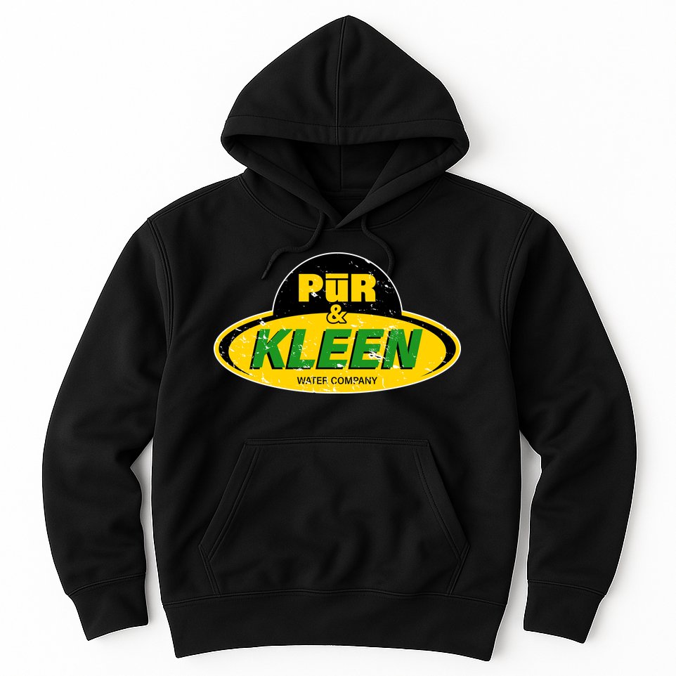 Pur & Kleen Water Company Logo Hoodie