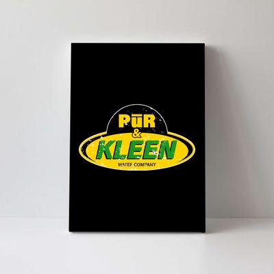 Pur & Kleen Water Company Logo Canvas