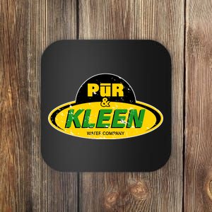 Pur & Kleen Water Company Logo Coaster