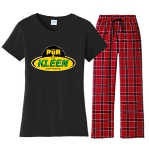 Pur & Kleen Water Company Logo Women's Flannel Pajama Set