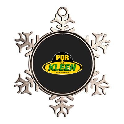 Pur & Kleen Water Company Logo Metallic Star Ornament