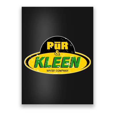 Pur & Kleen Water Company Logo Poster