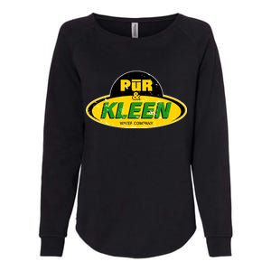 Pur & Kleen Water Company Logo Womens California Wash Sweatshirt