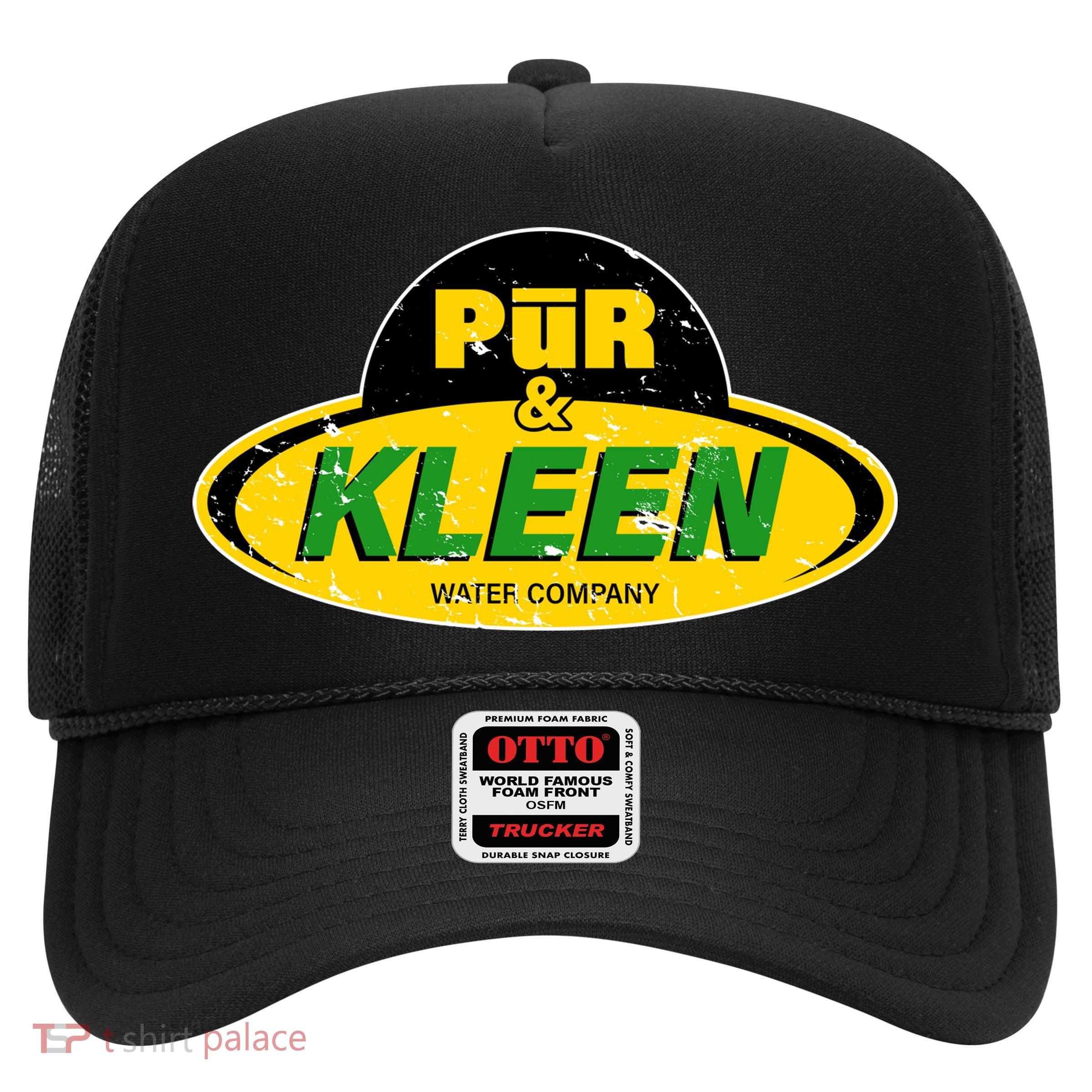 Pur & Kleen Water Company Logo Trucker Hat